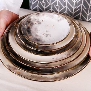 [Hot Item] Modern Serving Dish Round Porcelain Dinner Plate Set