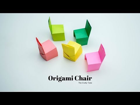 Origami Chair - Origami Chair Making - How To Make Origami Chair - Easy origami Chair - DIY