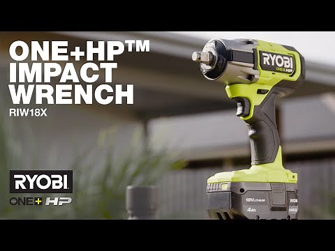 RYOBI 18V ONE+ HP Brushless Mid-Torque Impact Wrench (RIW18X) in action