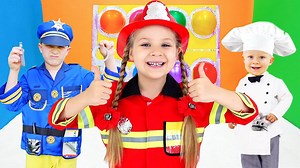 Diana and Roma explore different jobs and professions | DianaLovers