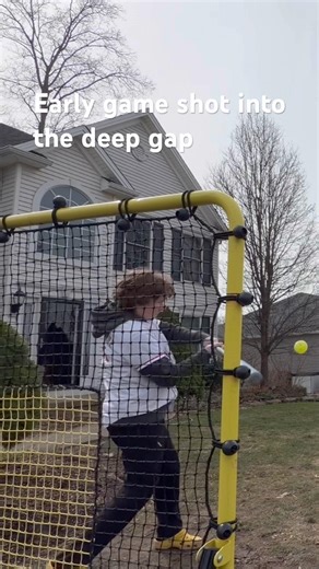 Shot to deep gap 🔥#blitzball #baseball #nuke