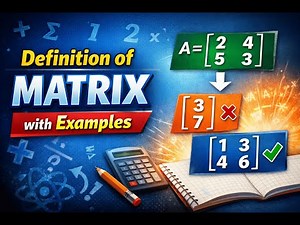 Definition of matrix with examples