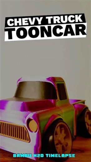 Chevy Pickup Truck TOONCAR Timelapse 3D on H2D