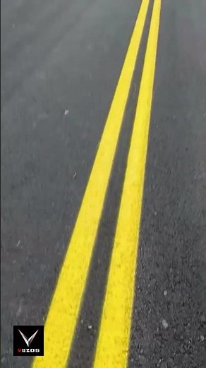 Double Solid Yellow Lines Road Marking (VEZOS ROADMASTER 5.0) #roadmarking