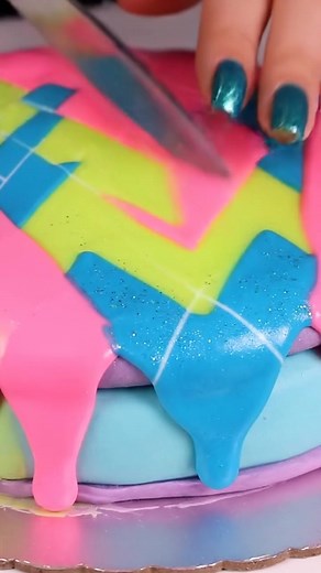 Neon Cake ASMR #asmr #tingles #cake | Aura Soft Sounds | Facebook