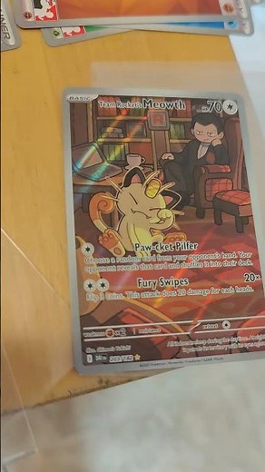 TEAM ROCKET'S MEOWTH #203/182 ILLUSTRATION RARE!!!
