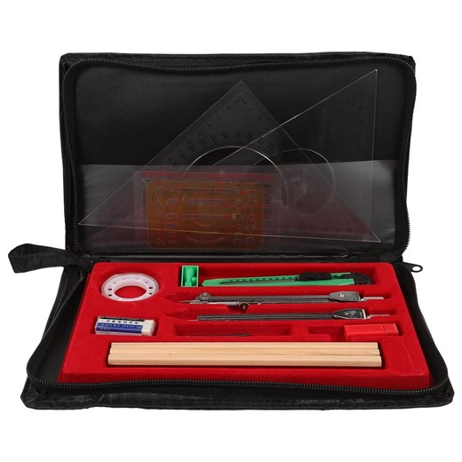 Engineering Drawing Kit With Compass & Tools – Student Geometry and Drafting Set With Storage Case - Etsy