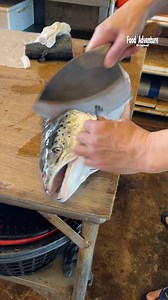 1.8M views · 22K reactions | Fast salmon cutting with razor sharp knife #salmoncutting #knifeskills #fishprocessing #fblifestyle | Food Adventure | Facebook