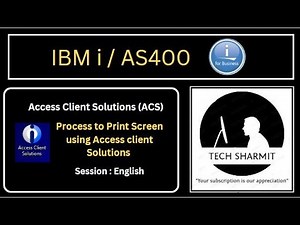Print screen in access client ACS | access client solutions | ibm i access client solutions tutorial