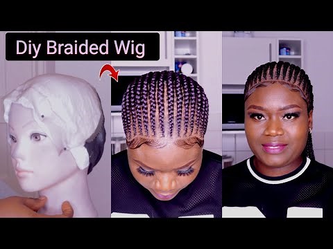 DIY BRAIDED WIG | How To Make Cornrow Braided Wig