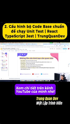  2. Cấu hình bộ Code Base chuẩn để chạy Unit Test | React TypeScript...