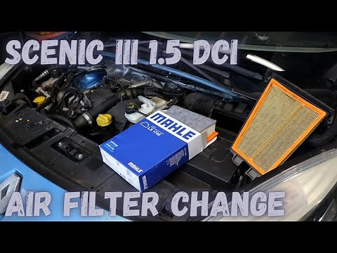 Renault Scenic 3 - How To Change The Air Filter