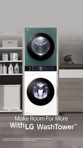 315K views · 148 reactions | Get more from your space and choose a clutter-free home. Make room for more with the compact design of the LG WashTower™. Enjoy the best of both worlds - a washer and dryer in one vertical unit. Welcome innovation into your life. Know more on https://bit.ly/3sr8EyO #NewFormOfLaundry #LaundryInnovation #EasyLaundry #WasherDryer #LifesGood #LGWashTower #WashTower #HomeAppliance #LG #LGIndia | LG Global | Facebook