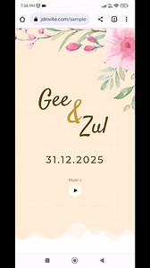 JD04 Digital Web Link Motion Invitation Cards - for Your Wedding / Special Events - Etsy