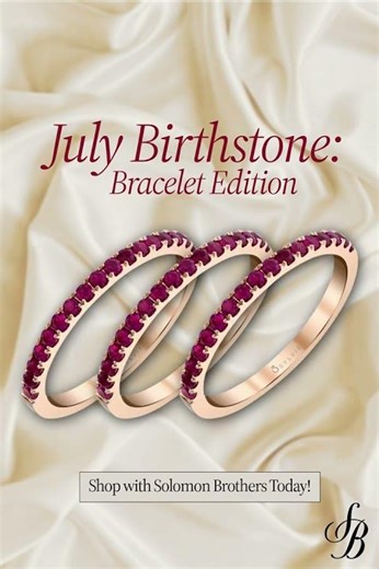 Ruby Birthstone Bracelets for July | Stackable Gold Styles for Gifting & Everyday Glam