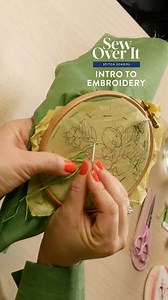 2.6K views | Learn how to embroider EVERYTHING with our Intro to Embroidery mini Masterclass on Stitch School! Chloe will teach you the stitches you need to know and walk you through the tools you need, so you can start creating your dream designs 瑱 #sewing #embroidery #soistitchschool #handmade #memade #newskills #needleart | Sew Over It | Facebook