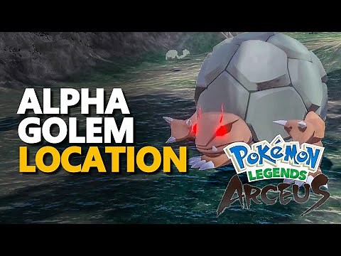 Pokemon Legends Arceus Alpha Golem Location