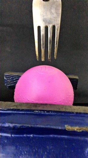 Fork Drill vs Plastic Ball – Unexpected Spin Test #OddlySatisfying #ViralExperiment #sciencefun