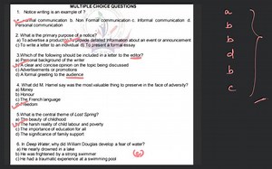 MULTIPLE CHOICE QUESTIONSNotice writing is an example of ?a. ... | Filo