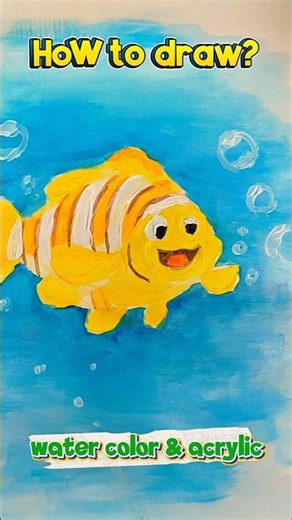 How to draw and paint using water color and acrylic