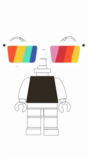 A LEGO Siren Head Drawing