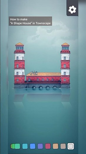 Crafting an A-Frame Masterpiece in Townscaper: Step-by-Step Building Tutorial