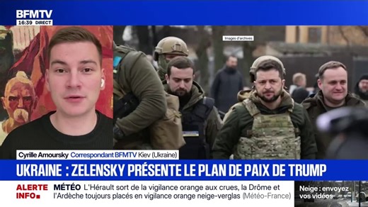 Guerre en Ukraine: Volodymyr Zelensky détaille la dernière version du plan de paix américain