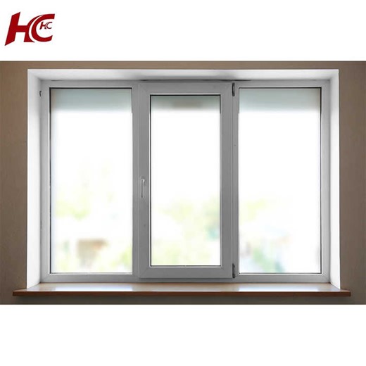 Waterproof Pvc Double Glass Casement Window Plastic Patio French Casement Swing Window