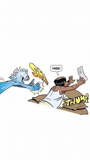 Here's a look into all the stages of the process that went into creating this panel! (Story: A Case of Chaos). Read the story in the latest Tinkle issue: https://digital.tinkle.in/id006959722/ #tinkle #tinklecomics #comicpanel #comicart #behindthescenes #artists #writers #thrillers #monsters #indiancomics | Tinkle Comics Studio