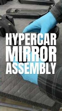 HYPERCAR MIRROR ASSEMBLY #carbonfiber #engineering #hypercar