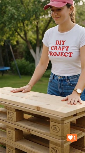 Turning Free Wooden Pallets Into a Luxury Outdoor Bar! 🪵🍹