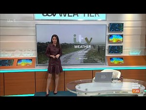 Laura Tobin - Leather Dress GMB Weather 15Jan2024