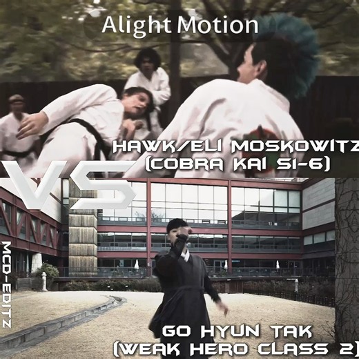 Eli Moskowitz/Hawk(Cobra Kai S1-6)#vs Go Hyun Tak/Gotak(Weak Hero Class 2) #cobrakai #weakhero