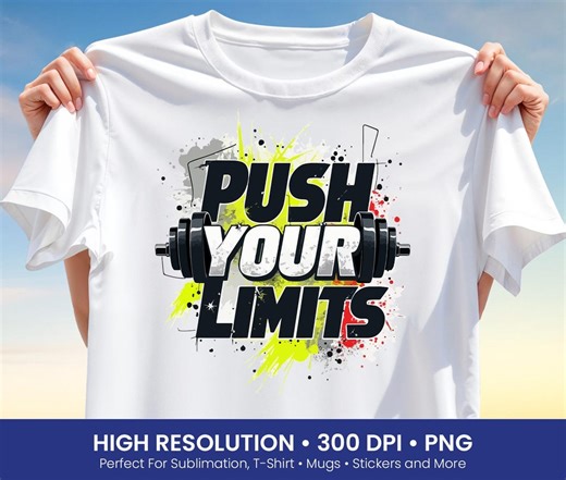 Gym Motivation Png, Fitness Quote Png, Workout Png Design, Gym Tshirt Png, Instant Download, DTF - Etsy