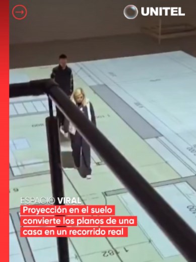 Proyección en el suelo convierte planos en recorrido virtual interactivo