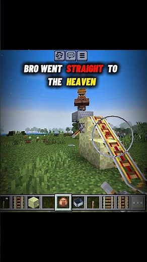 Bro Went Straight to Heaven 😭✨ | Minecraft Funny Moment #minecraft #foryou #shorts