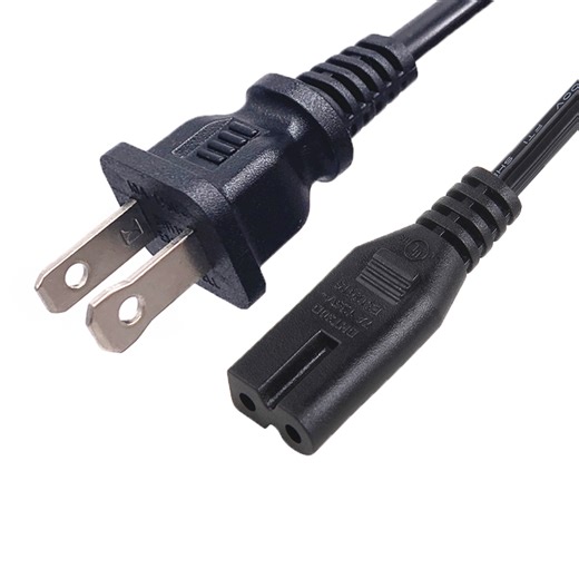 USA Power Supply Cord Nema 5-15p Plug 6ft for UL 2 Pin Power Cord Stripped/C7 Power Cable for Computer Plug Cable