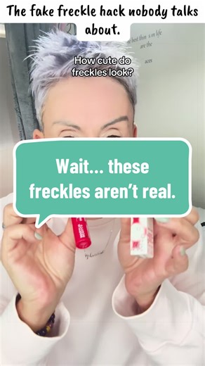 I’m actually shocked at how natural this looks. I’ve always loved that sun-kissed freckle look but never had many myself, so I tried a freckle pen and it instantly made my makeup look softer and more natural. All I do is dot a few freckles across my nose and cheeks and tap them in with my fingers. It takes less than 10 seconds but gives that effortless summer skin vibe. If you love natural makeup or the no-makeup makeup look, this is honestly such a simple hack. #fakefreckles #freckletrend #natu