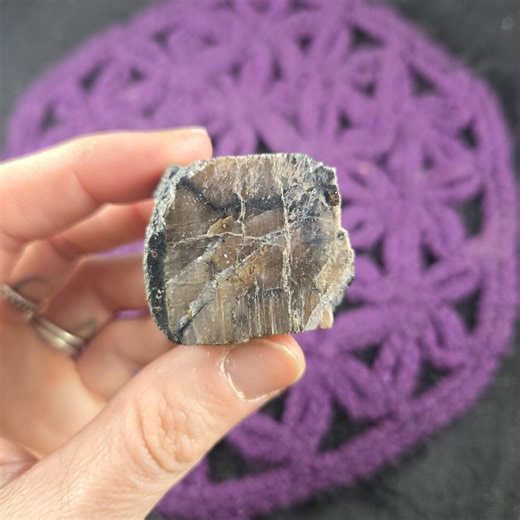 Chiastolite Andalusite Cross Stone Crystal Stone Rough Natural Carbon Graphite Polished End Slab Lapidary - Etsy