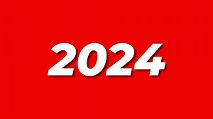 Download 2024 Text Animation in Red Background Free Video. Text Animation. Happy New Year for free