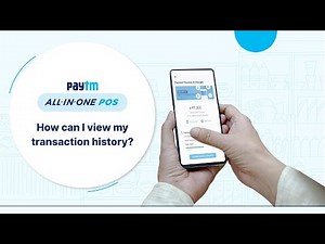 [FAQ] How to view the transaction history on Paytm All-in-One POS?