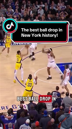 The best ball drop in New York history! #foryoupage #nba #pacers #newyork #knicks