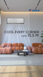 Struggling to cool your large living room? The Gree Airy Inverter’s 15.5 m air supply distance ensures every corner of your luxury space stays cool and comfortable. 🏛 Learn More: https://bit.ly/45YCeL2 . #GreeAiryInverter #EvenCooling #LuxuryLiving #GreeAiryInverter #EvenCooling #LuxuryLiving #PremiumAC #GreeT3 #GBoostInverter | GREE