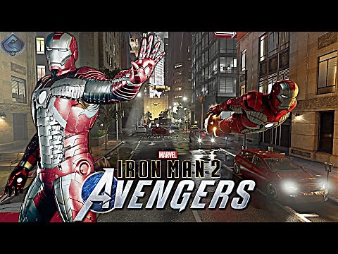 Marvel's Avengers Game - Iron Man 2 MCU Movie Suit Free Roam Gameplay! [4K 60fps]