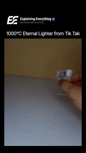 rahulyadav | Explaining Everythinng on Instagram: "This isn't a toy—it’s a 1000°C pocket torch. 🔥 Born from a humble Tic Tac box, this viral tutorial transforms everyday plastic junk into a high-powered "Eternal Lighter." The modification creates an intense, concentrated jet capable of melting plastic and igniting materials instantly. It’s a fascinating, dangerous mix of chemistry and garage engineering, proving you can build raw power out of almost anything."