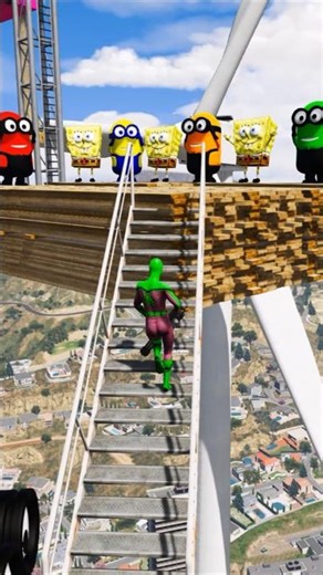 GTA 5 Epic Water Ragdolls Spiderman Jump/Fails Ep 817 #shorts​