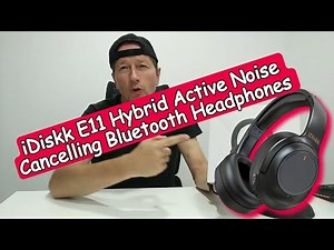 iDiskk E11 Hybrid ANC Bluetooth Headphones, Unboxing & Quick Review (With Mic Test)