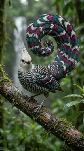 The Bird With the Magical Spiral #AmazingBird #RareBird #Beaut