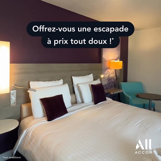 53 reactions · 7 comments | Envie de faire une pause et de vous évader quelques jours ? Profitez d’une parenthèse simple et agréable avec une réduction de -30% sur les séjours (entre 3 et 10 nuits) du 26 novembre au 1er décembre 2025. Voyage et hébergement… tout se fait facilement depuis l’appli SNCF Connect  #Voyage #SNCFConnect #AccorHotels #Teamtrain | SNCF Connect | Facebook