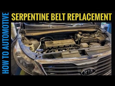 Kia Sportage 2.4l Engine: How To Replace Serpentine Belt
